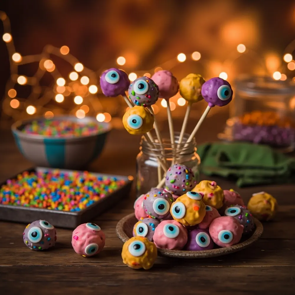 15 Spooktacular Budget-Friendly Halloween Treats That Won't Break the Bank 6 Eye balls monster h2 6 pops or cake