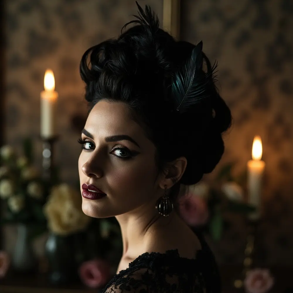 Halloween Wedding Guest Costumes: 25+ Creative Ideas & Essential Etiquette Tips 6 Pin accents lapel h3 6 feather raven hairpin