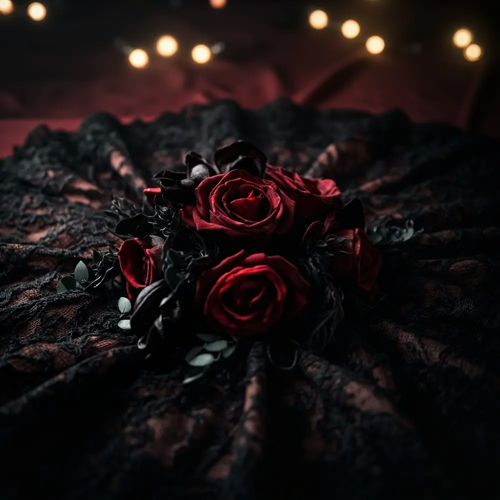 How to DIY Your Halloween Wedding Decor: 5 Easy Projects to Start Now 6 Showing lace cluster backdrop a finished and of 6 layered section beautiful floral p image the