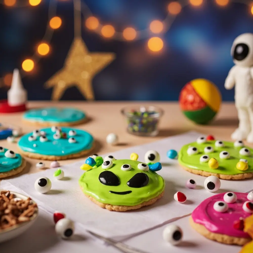 10 Spooktacular Halloween Cookie Decorating Stations for Kids (A Full Guide!) 6 Friendly alien 6 h2 invasion