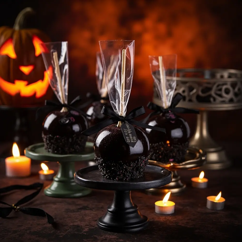 12 Charming Homemade Halloween Wedding Favors Your Guests Will Actually Want 6 Apples apple 8221 8220 h2 6 poison caramel