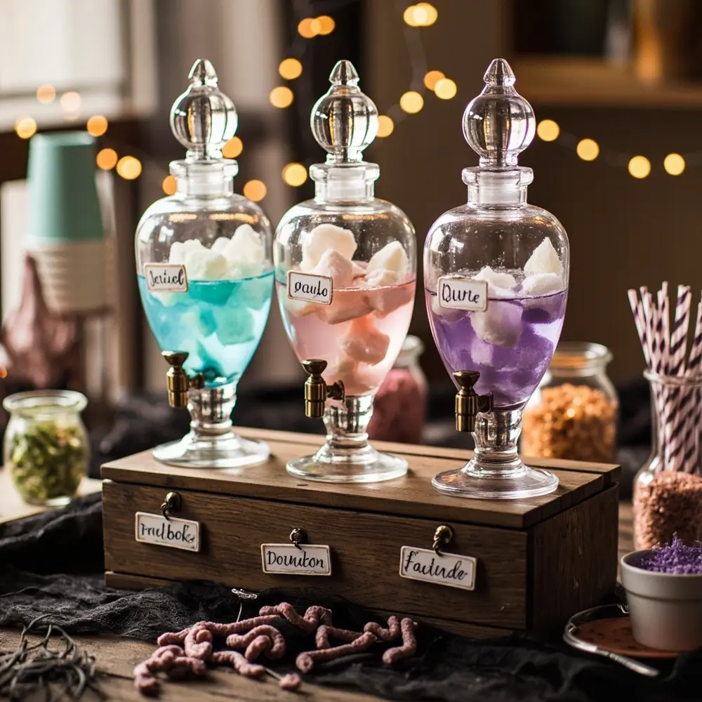 15 Dreamy DIY Pastel Halloween Birthday Party Ideas 6 Bar drink 8221 8220 h2 6 potion pastel elixirs with