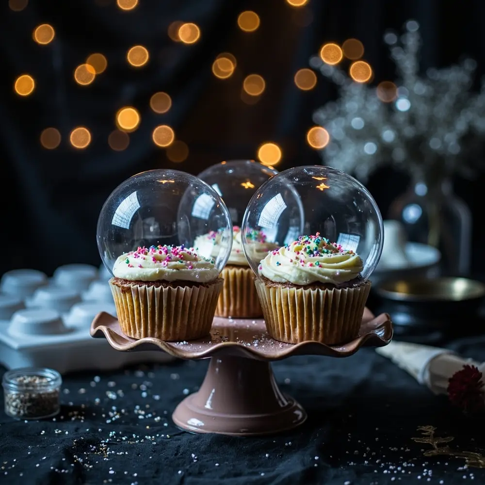 12 Spellbinding Witchy Treats: Easy Recipes for a Magical Halloween 7 Instruction perhaps with domes a of p sprinkle inside shimmering glitter cupcakes topped candy clear image placement edible 7