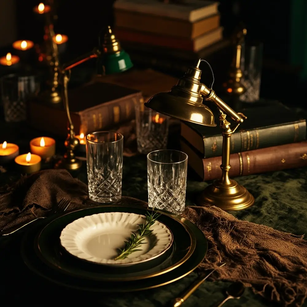 11 Moody Tablescapes for a Hauntingly Beautiful Wedding 7 Dream h2 7 academia dark