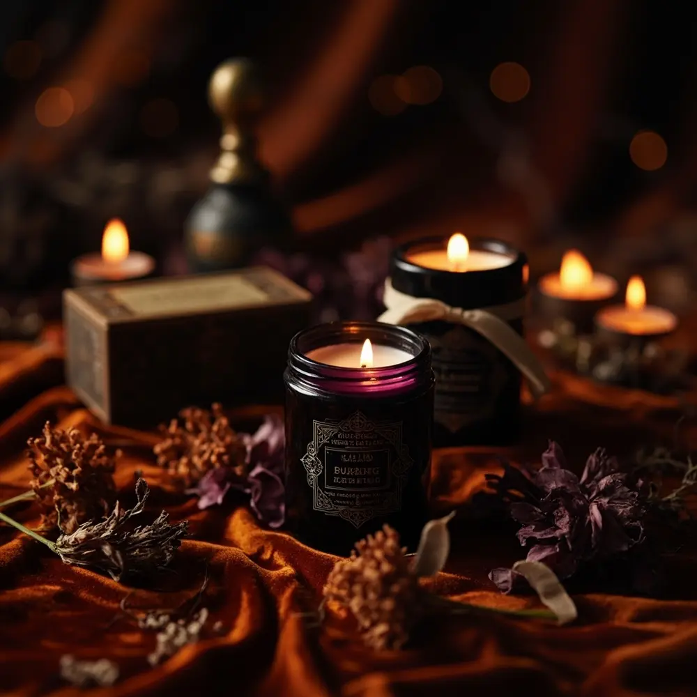 12 Charming Homemade Halloween Wedding Favors Your Guests Will Actually Want 7 Scented mini candles h2 7 gothic