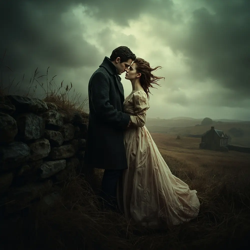 15 Enchanting Halloween Wedding Costume Ideas for Spooky Couples 7 Instruction catherine perhaps setting on a of p windswept or and in as dramatic image rustic placement heathcliff couple 7 moor gothic photo