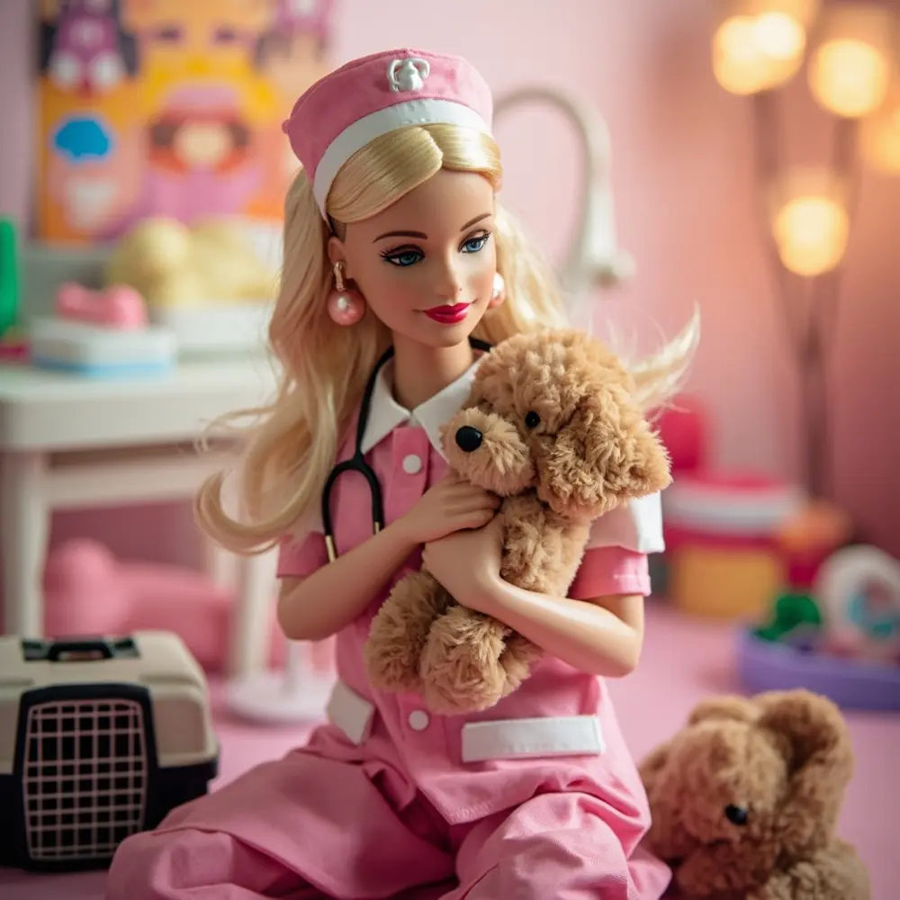 15 Perfectly Pink Barbie Costume Ideas (For Kids & Moms!) 7 Veterinarian barbie h2 7