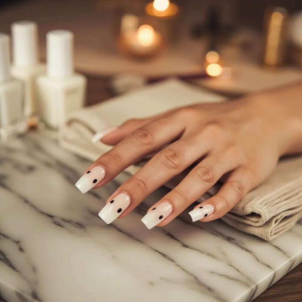 19 Insanely Cute Halloween Nail Designs Kids & Moms Will Adore (Kawaii, Pastel & Retro Fun!) 8 Cute h2 ghostly elegant french tips 8