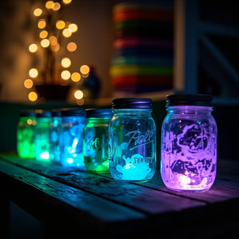 20 Delightfully Non-Scary Halloween Birthday Ideas for Kids 8 Jar lanterns h2 in dark glow the 8