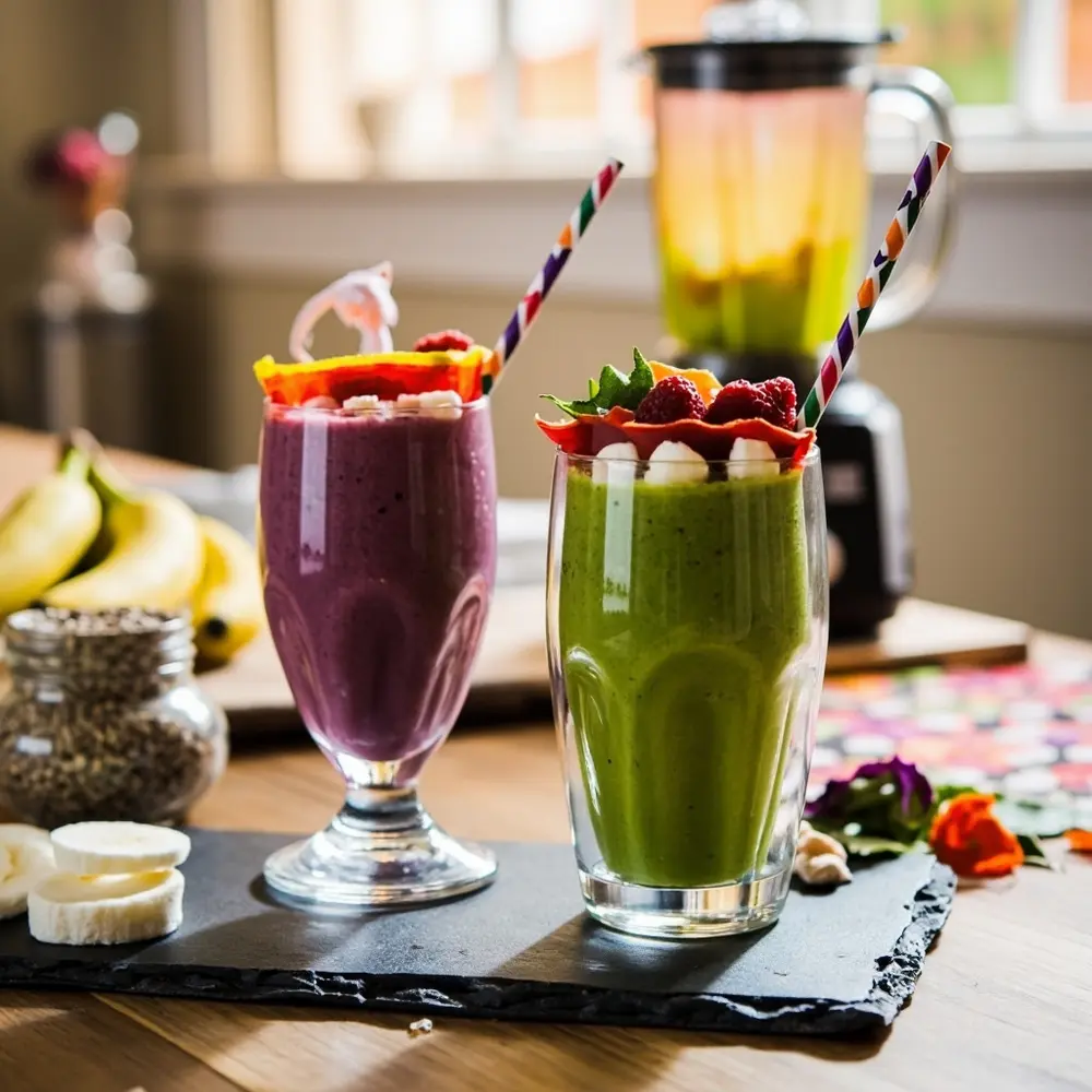 12 Spooktacular & Healthy Halloween Treats Your Kids Will Love 8 Fruit 8221 8220 instruction purple glasses with marshmallow made a strip mouth of p smoothies or fun monster and mini in leather rim clear green image from placement teeth photo 8