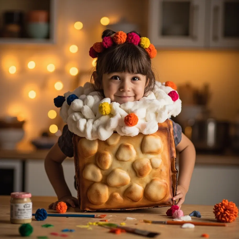 10 Trendy Cardboard Box Costumes: Last-Minute DIY Ideas for Halloween 8 Frosted giant placement toaster a instruction dressed person colorful as p sprinkles pastry with image 8