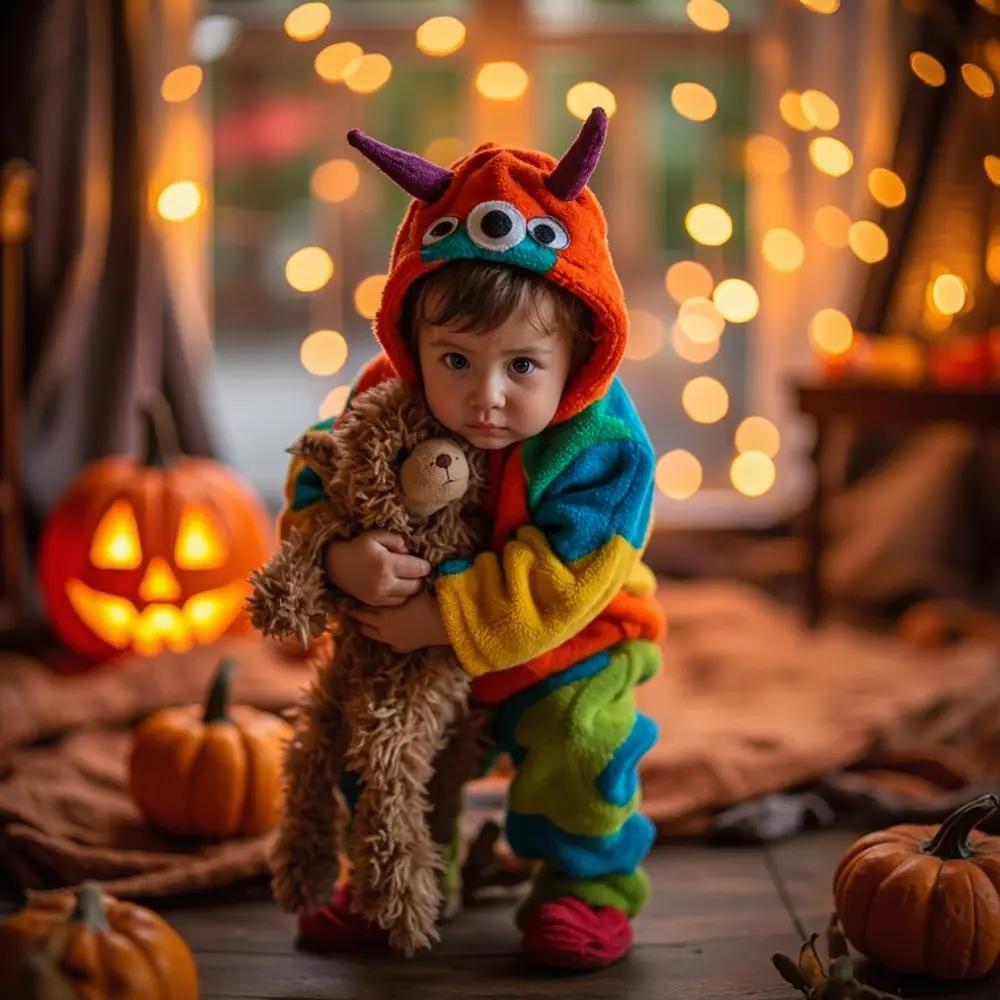9 Super Comfy Toddler Halloween Costumes for Active Little Ones 8 Vibrant friendly eyes instruction big perhaps with a toddler of p soft monster costume in image placement photo 8