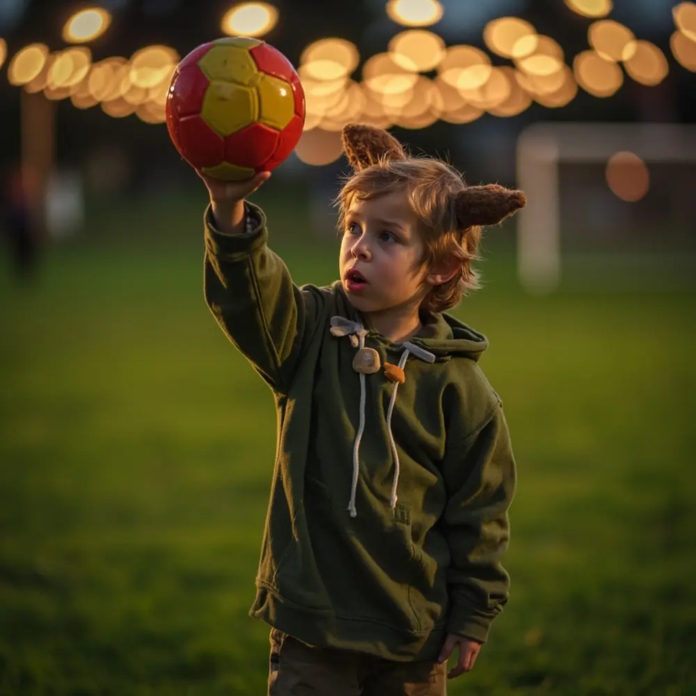 Ball dad instruction dressed perhaps a of s p soccer an 8217 9 adult as image placement holding photo lucky