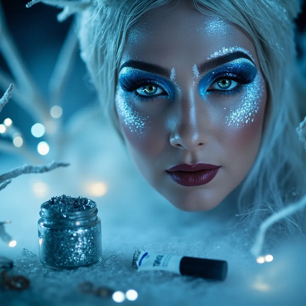 9 Ethereal Fairy & Elf Makeup Looks for a Magical Transformation 9 Frosty h2 winter fae 9