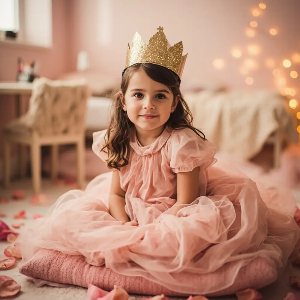 10 Magical Disney Princess Costumes for Toddlers (DIY & Budget-Friendly!) 9 Instruction dressed with dress a toddler diy p simple gold crown in aurora as image placement pink 9