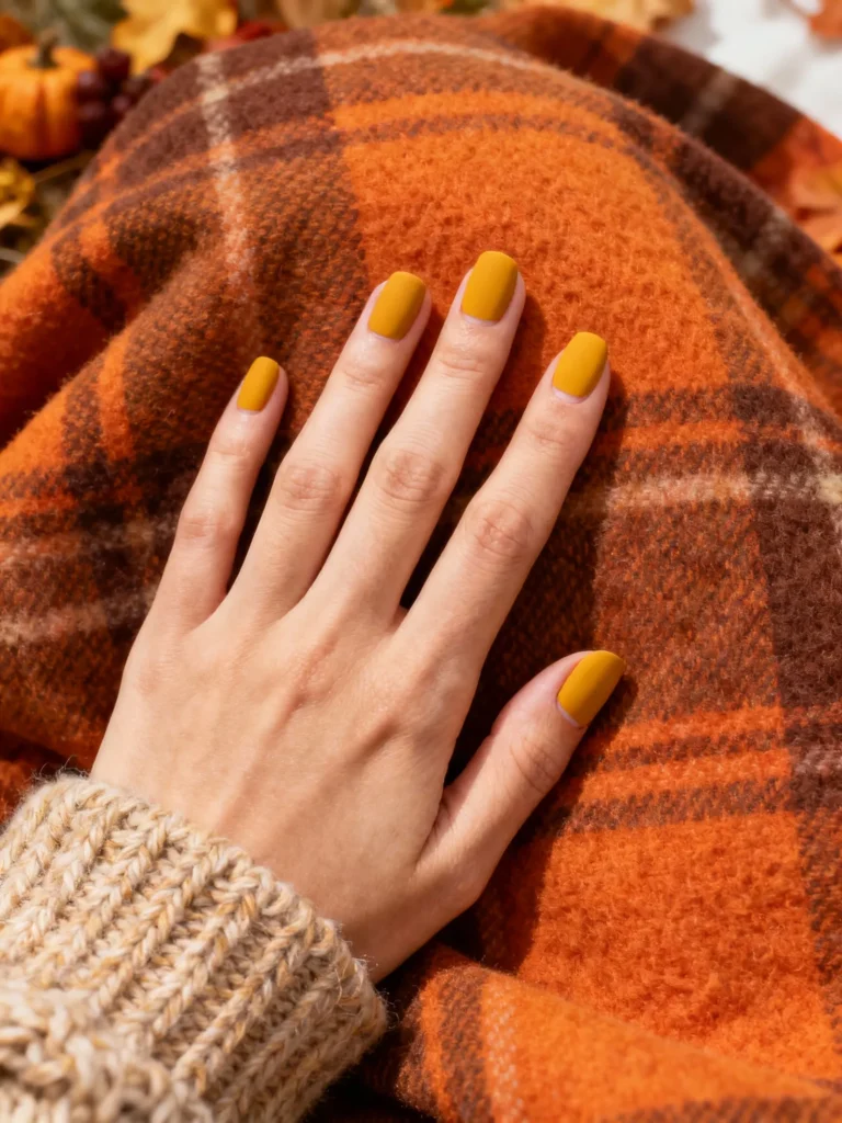 "15 Elegant Thanksgiving Nail Ideas That Aren't Cheesy" 6 "15 Elegant Thanksgiving Nail Ideas That Aren't Cheesy" -