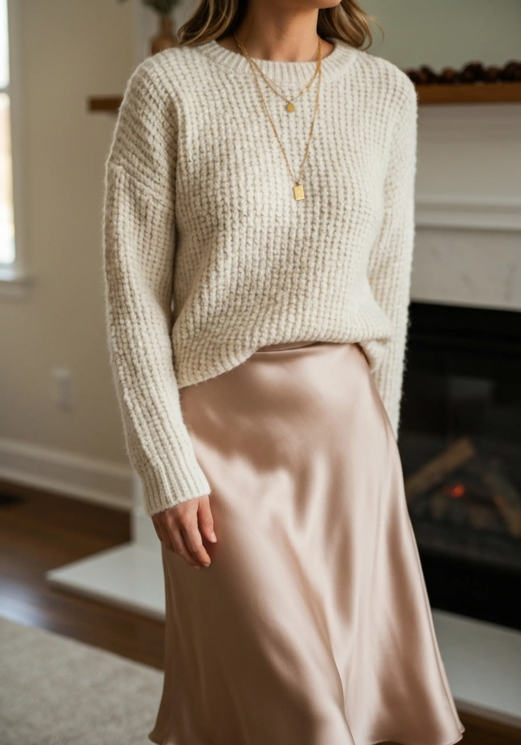 Midi luxe h2 skirt sweater 038 satin 1 the