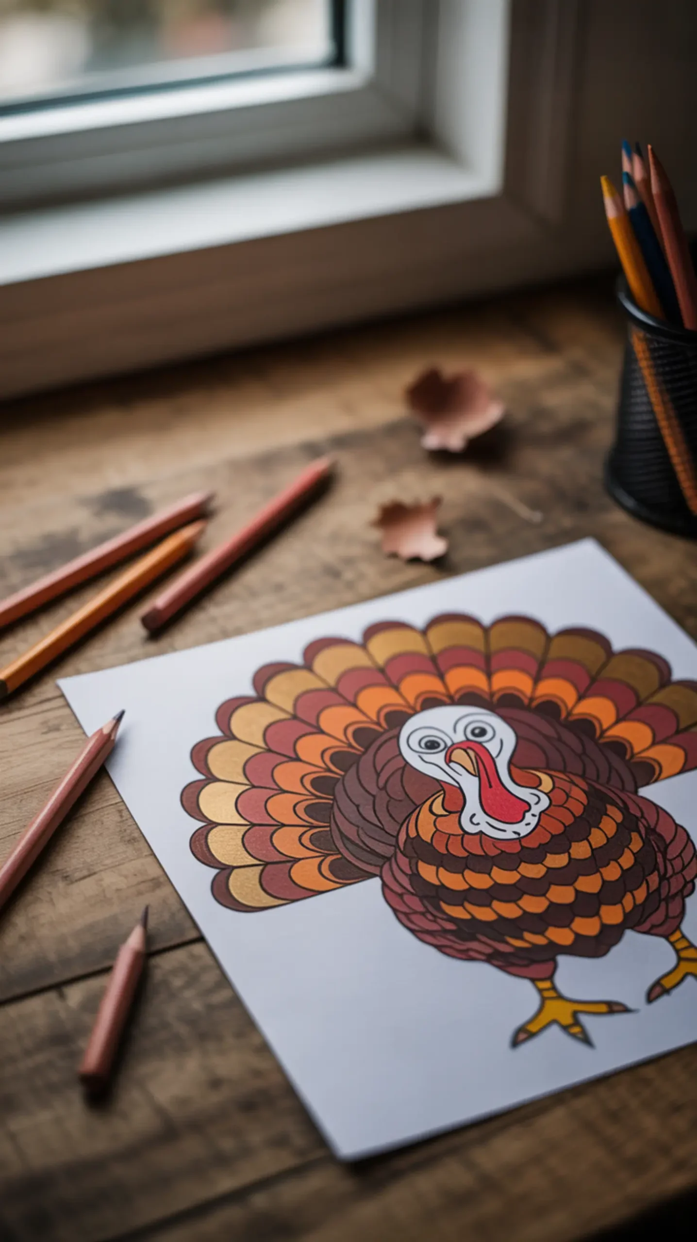 "25+ FREE Thanksgiving Printables for Kids (Easy Crafts, Placemats & Activities)" 1 Detailed h2 turkey 1 page coloring mandala