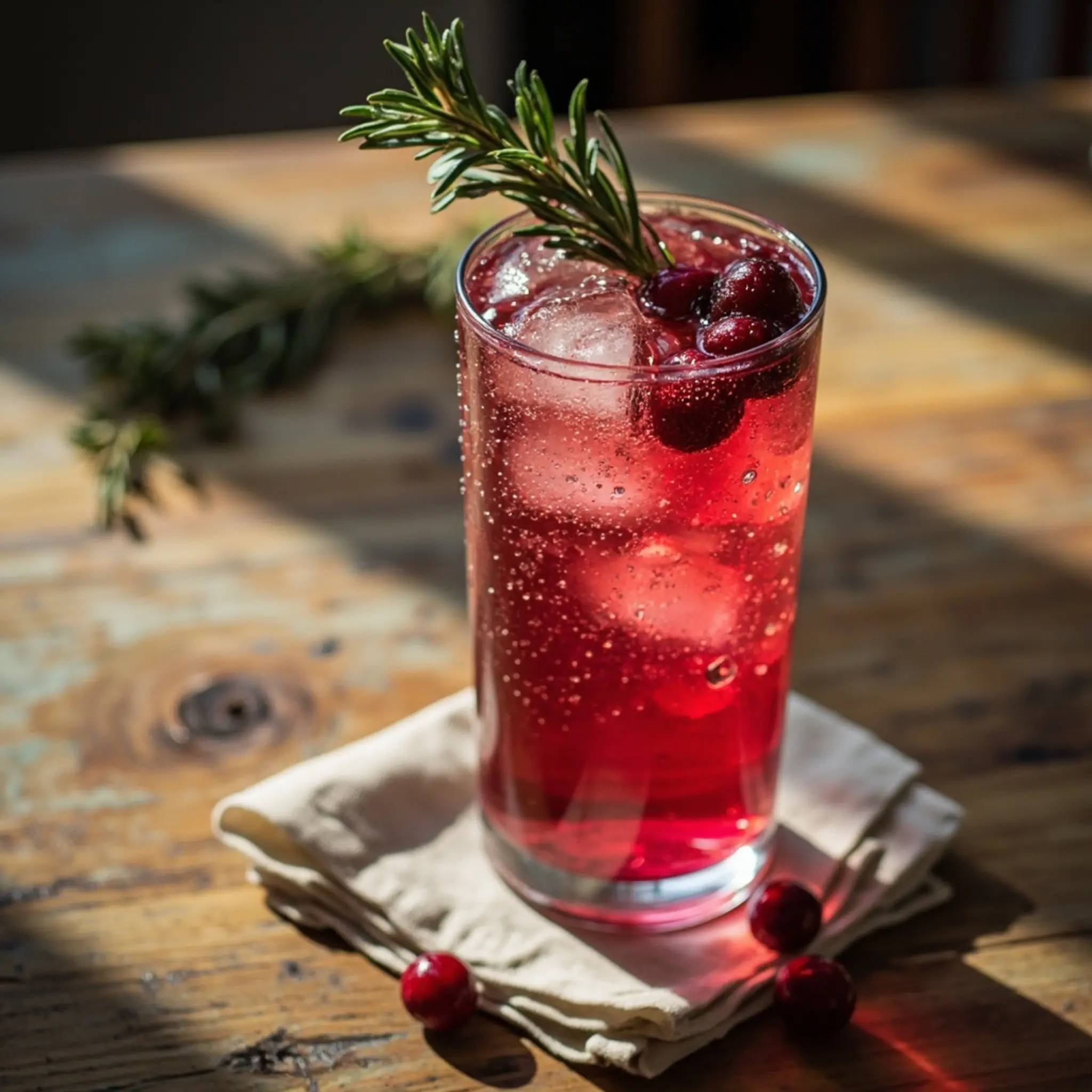 Spritzer h3 rosemary cranberry 1 sparkling