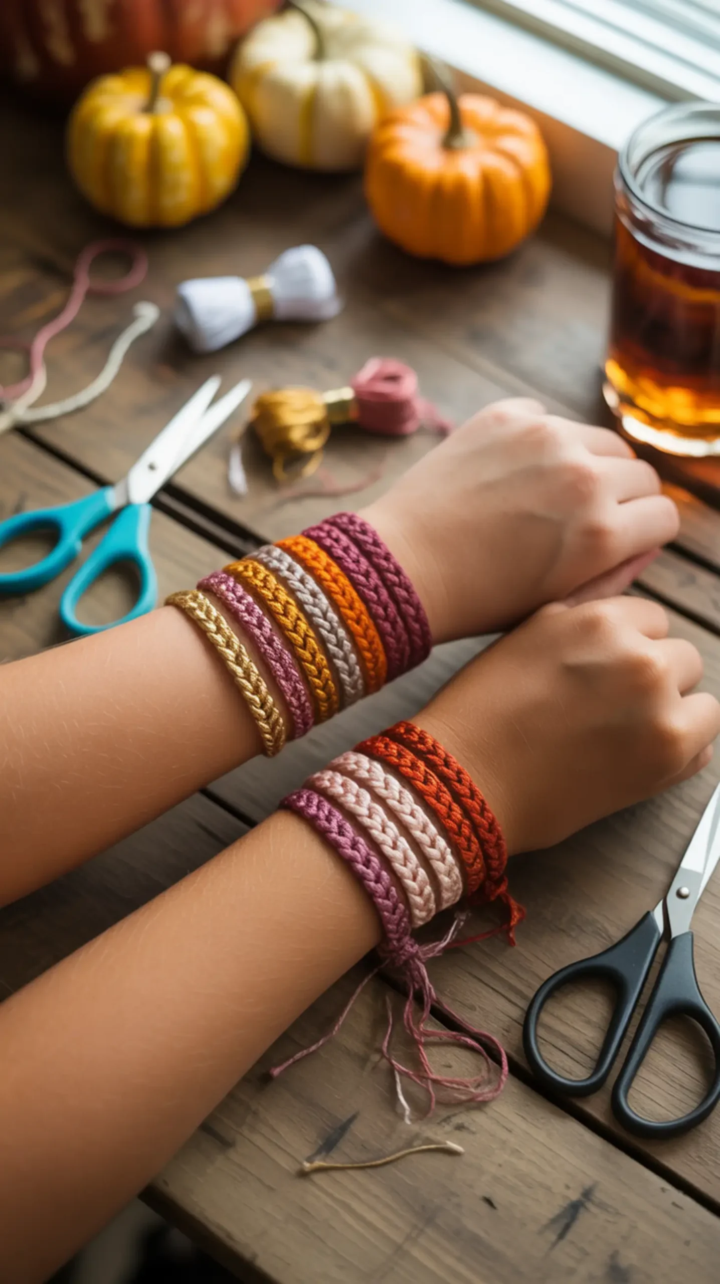 Autumn ombre friendship h2 bracelets 1