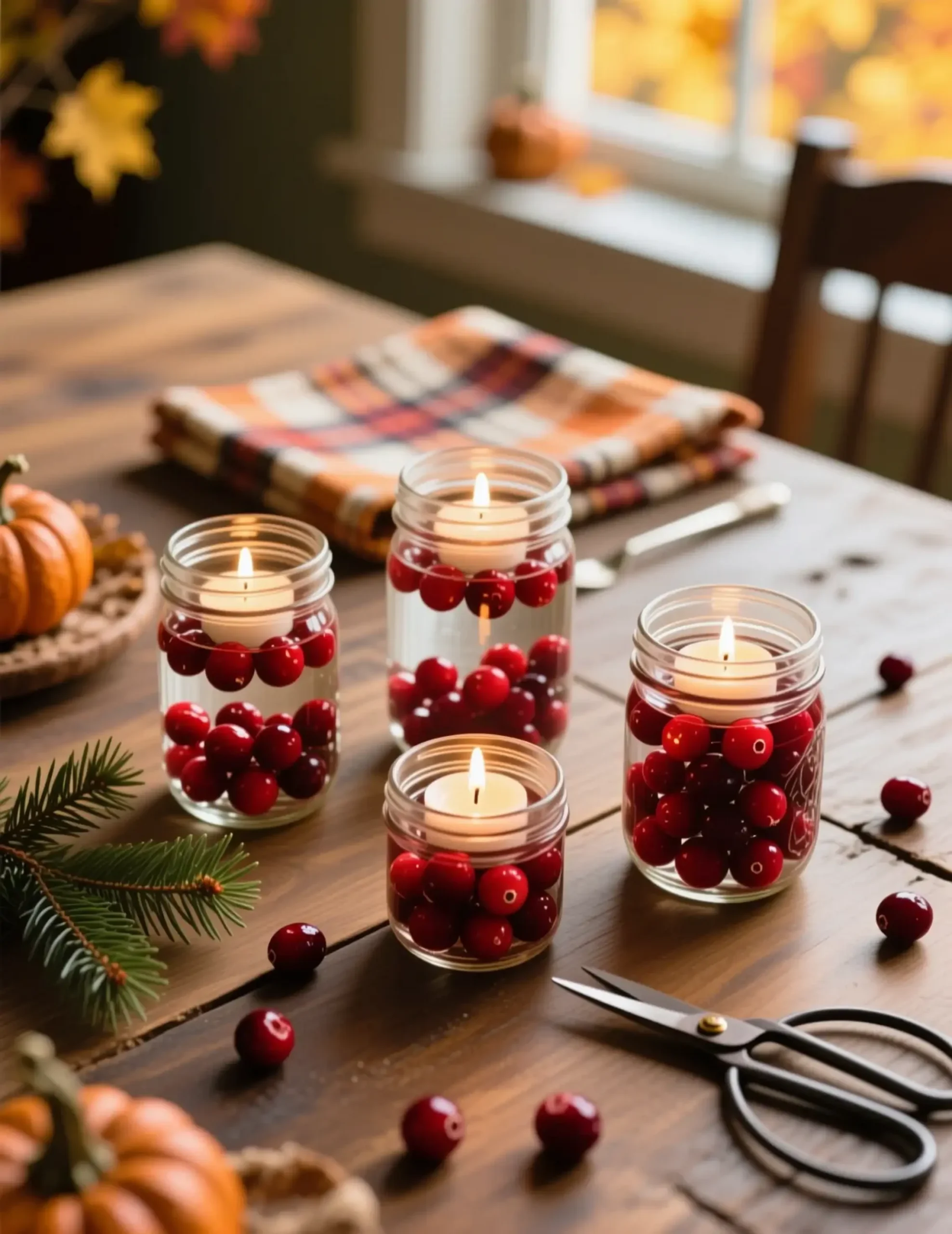 Vibrant cranberries water with different on a up of each floating p heights glass and close tea clear image lit filled top light 1 red three jars