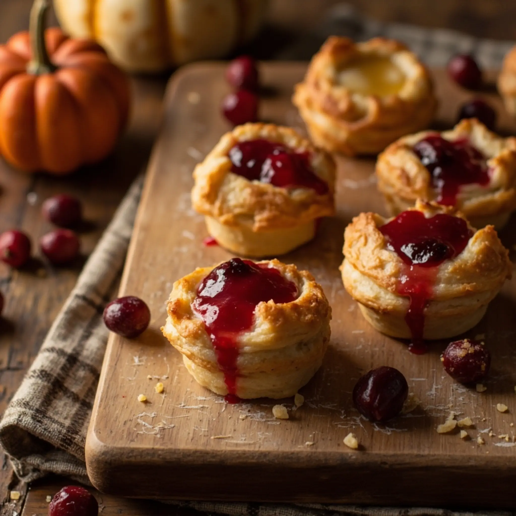 Bites h3 in pastry 038 cranberry 1 brie puff