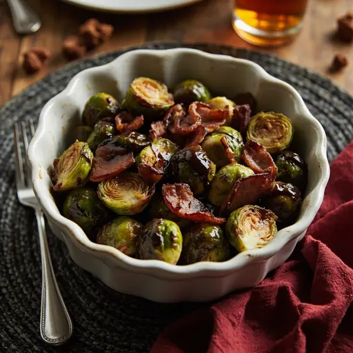 Sprouts 10 roasted h3 balsamic glaze brussels with