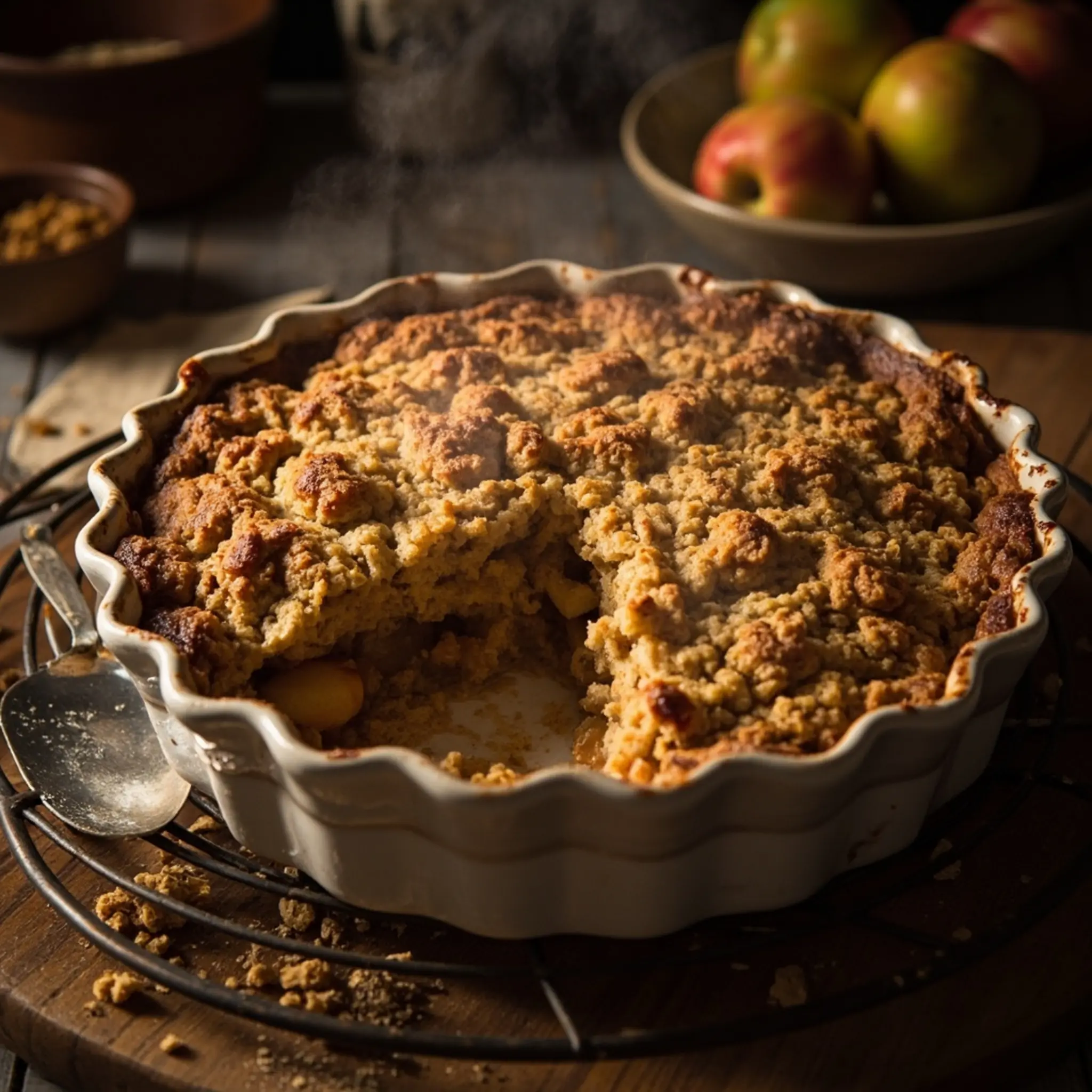 Crumble apple 10 h3 oat topping classic with