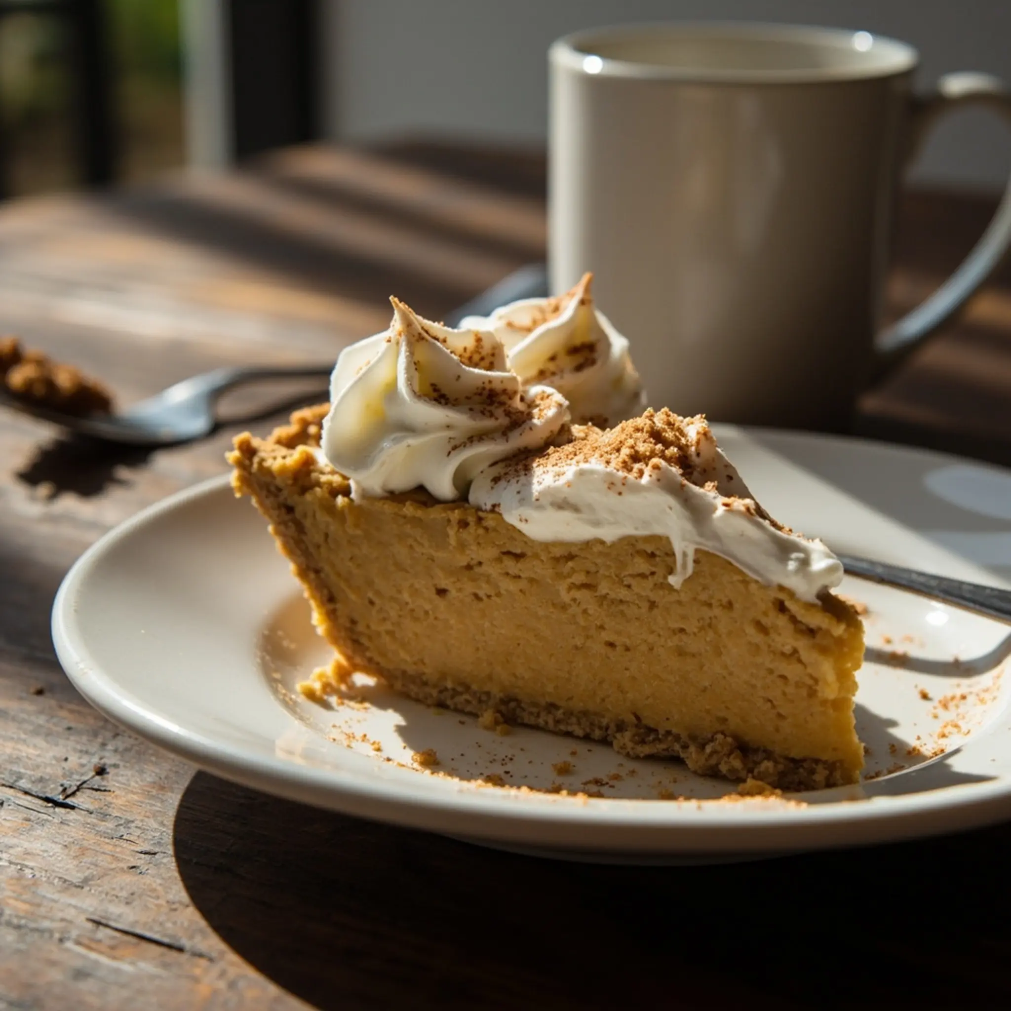 "The Ultimate Keto Thanksgiving Menu: 15 Recipes to Stay on Track" 11 Free with on a 11 sugar whipped of p dollop sprinkle single the slice cream and pie topped image pumpkin generous cinnamon plate