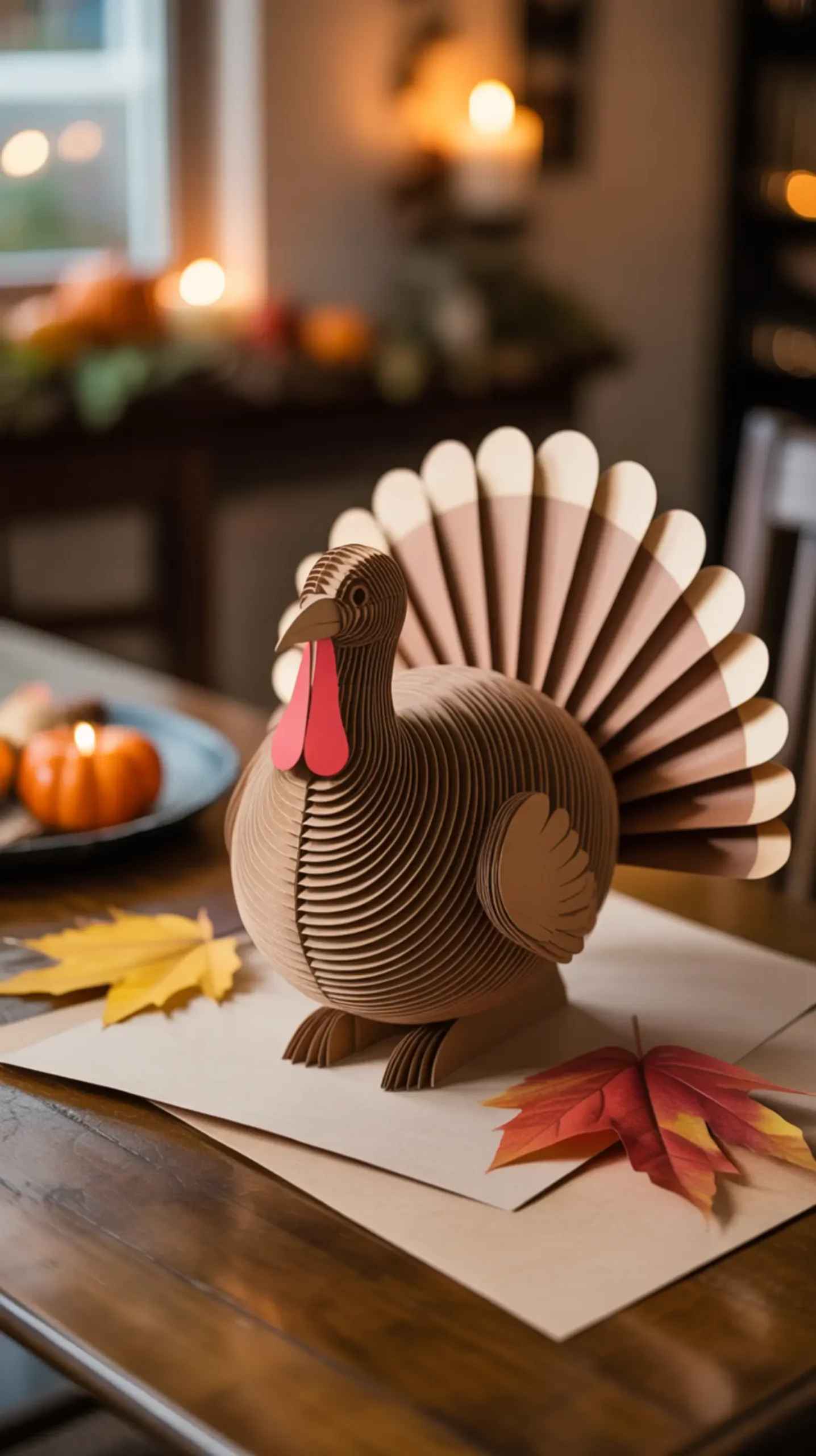 "25+ FREE Thanksgiving Printables for Kids (Easy Crafts, Placemats & Activities)" 12 Paper 12 printable up h2 turkey 3d stand