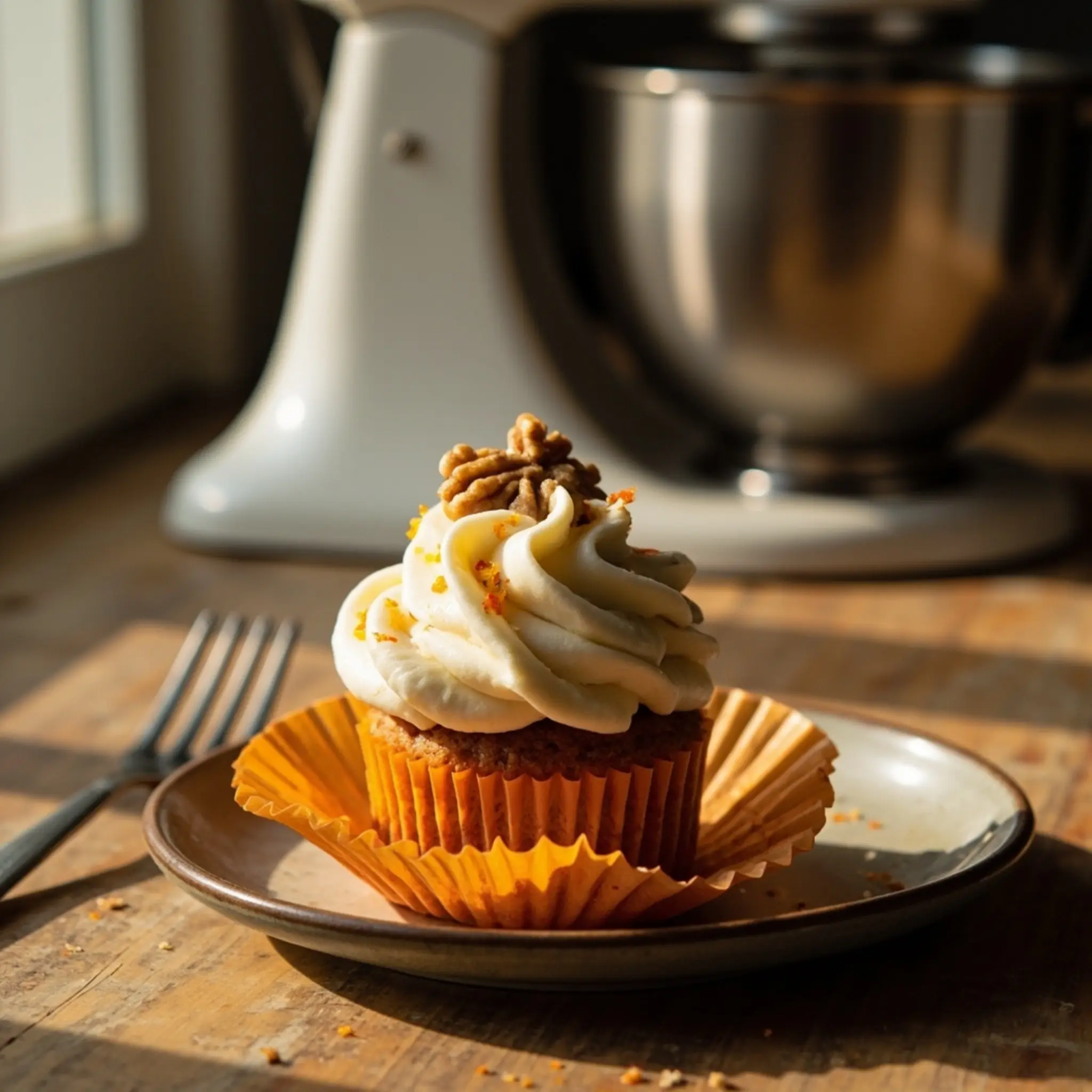 12 mini carrot cupcakes cream cheese h3 frosting with cake