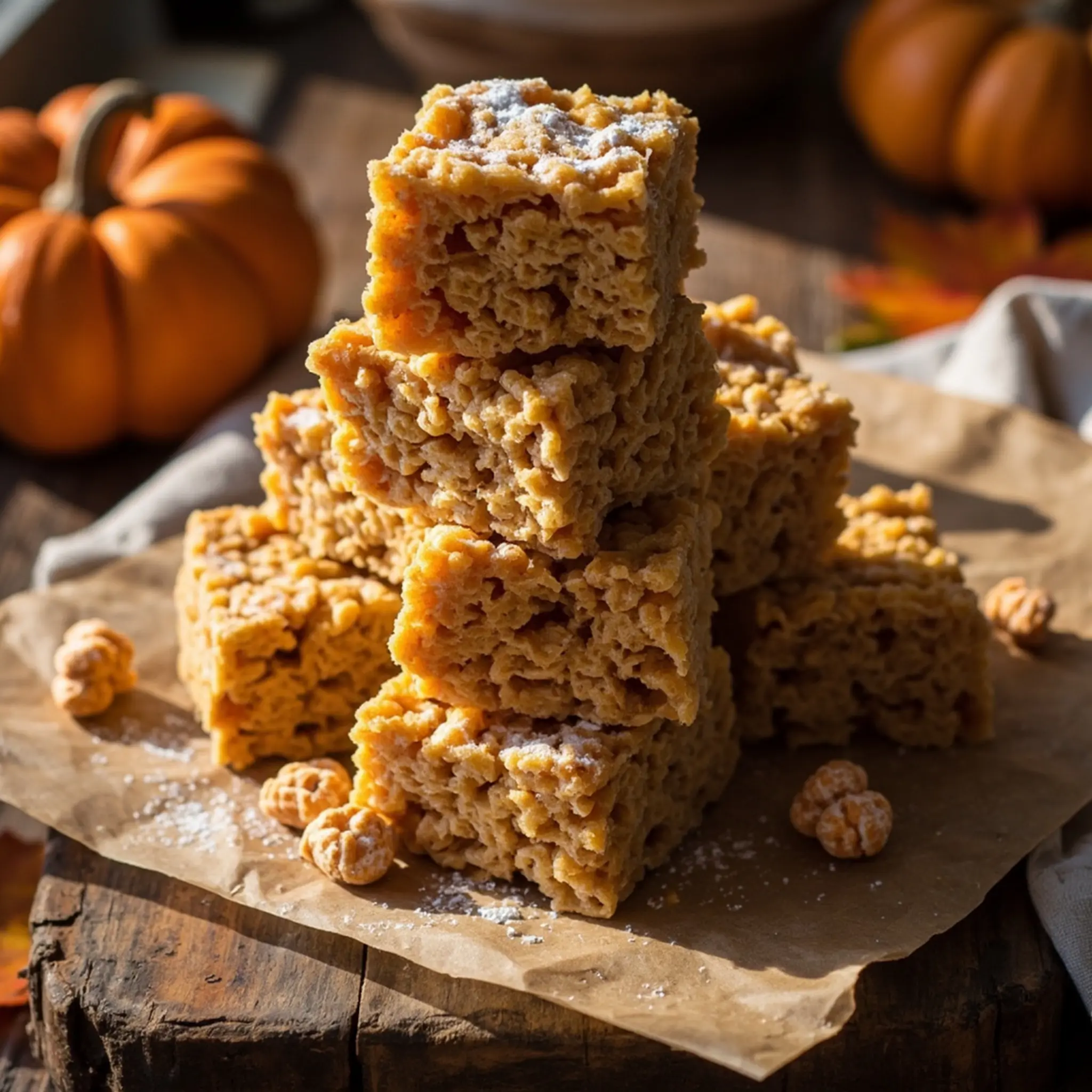 12 pumpkin treats krispie h3 rice spice