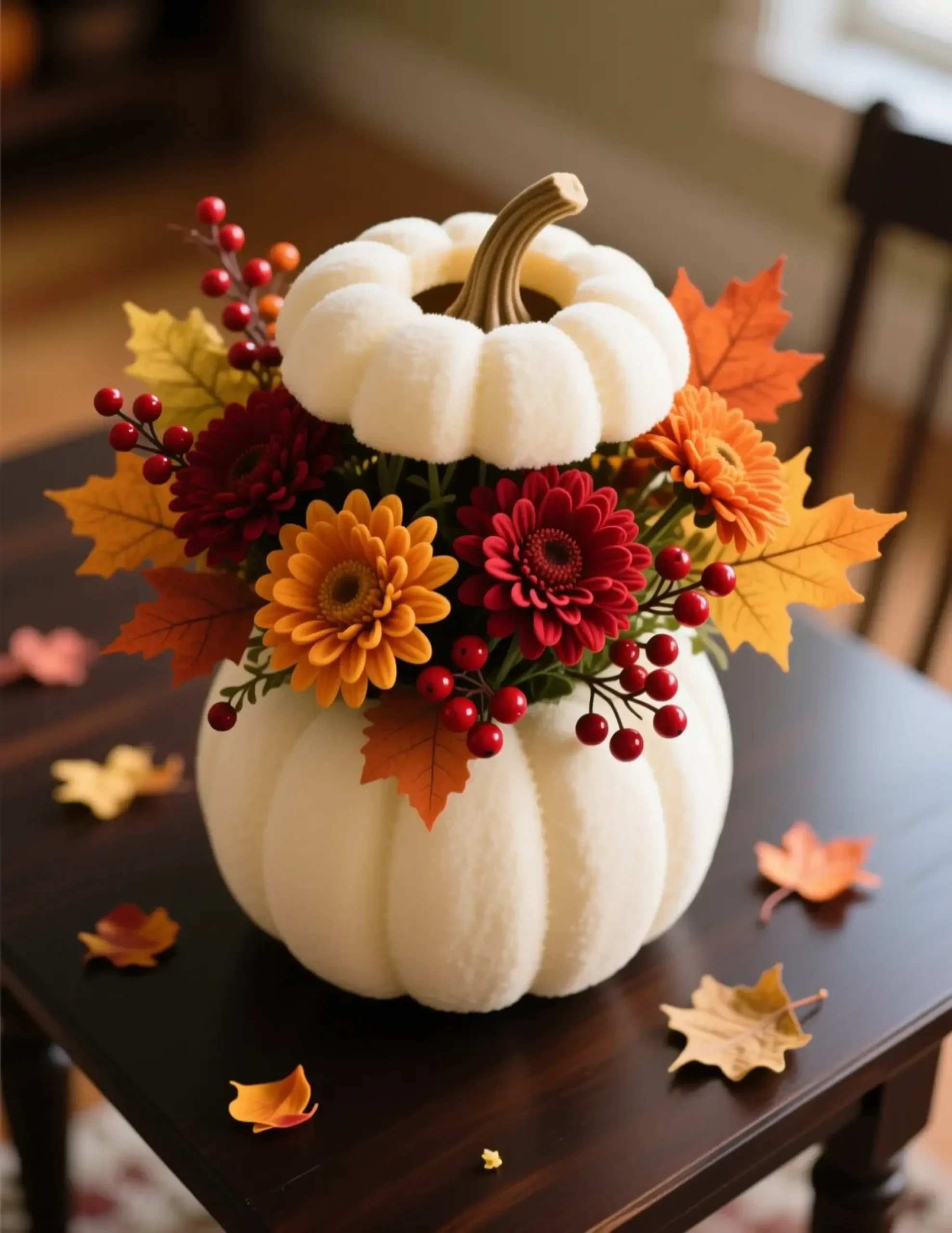 White 13 pumpkin vase h2 elevated