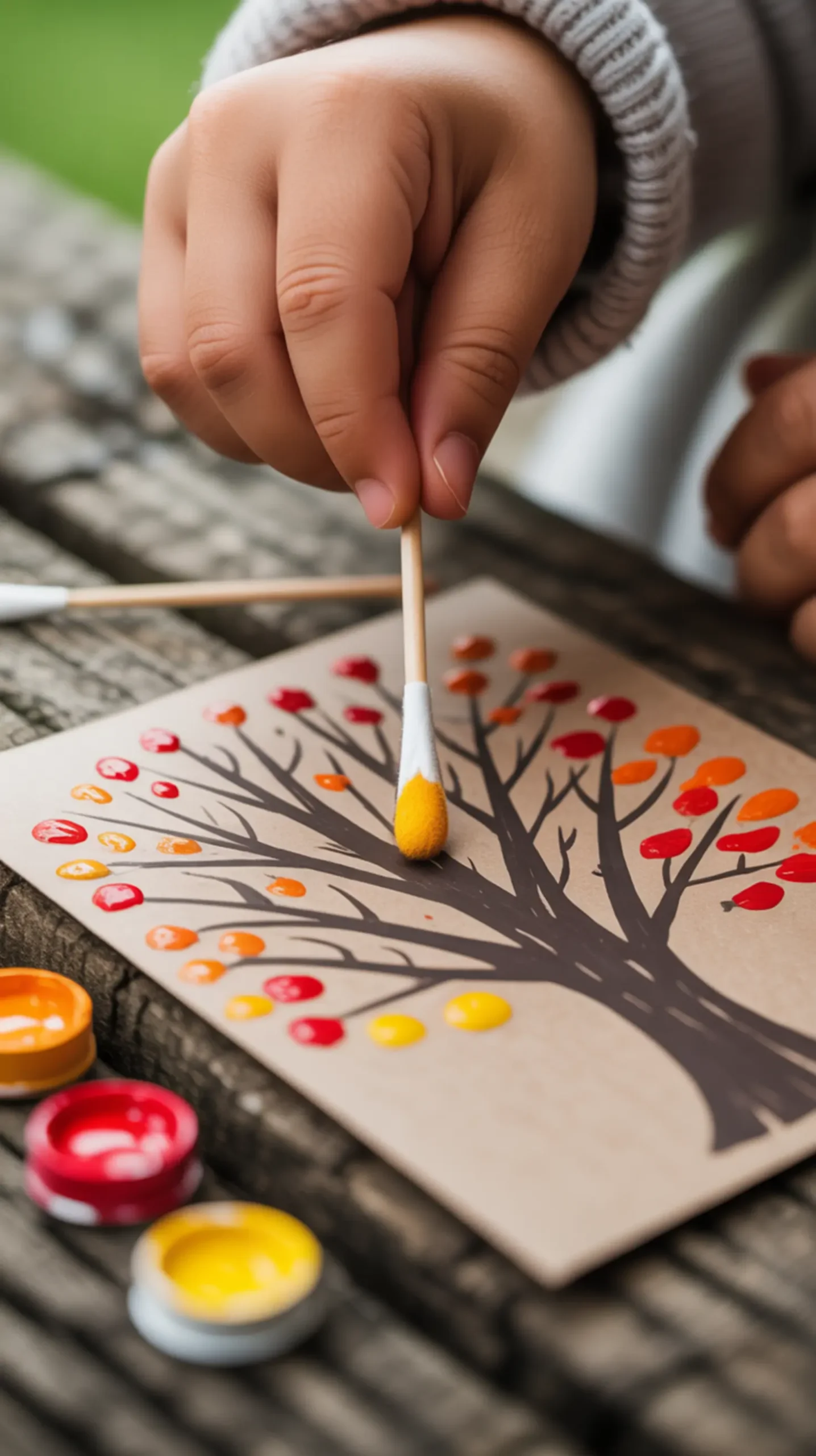 "20 Fun & Easy Thanksgiving Crafts for Preschoolers (Perfect for the Classroom)" 13 13 tip tree h2 fall q dot painted