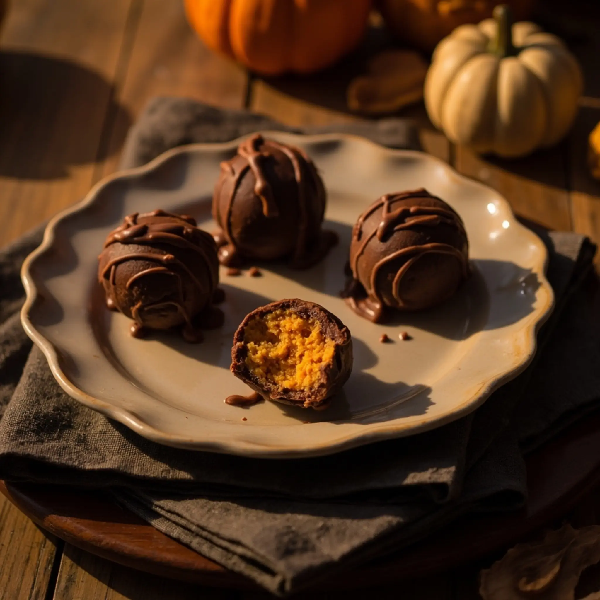 13 pumpkin pie h3 truffles