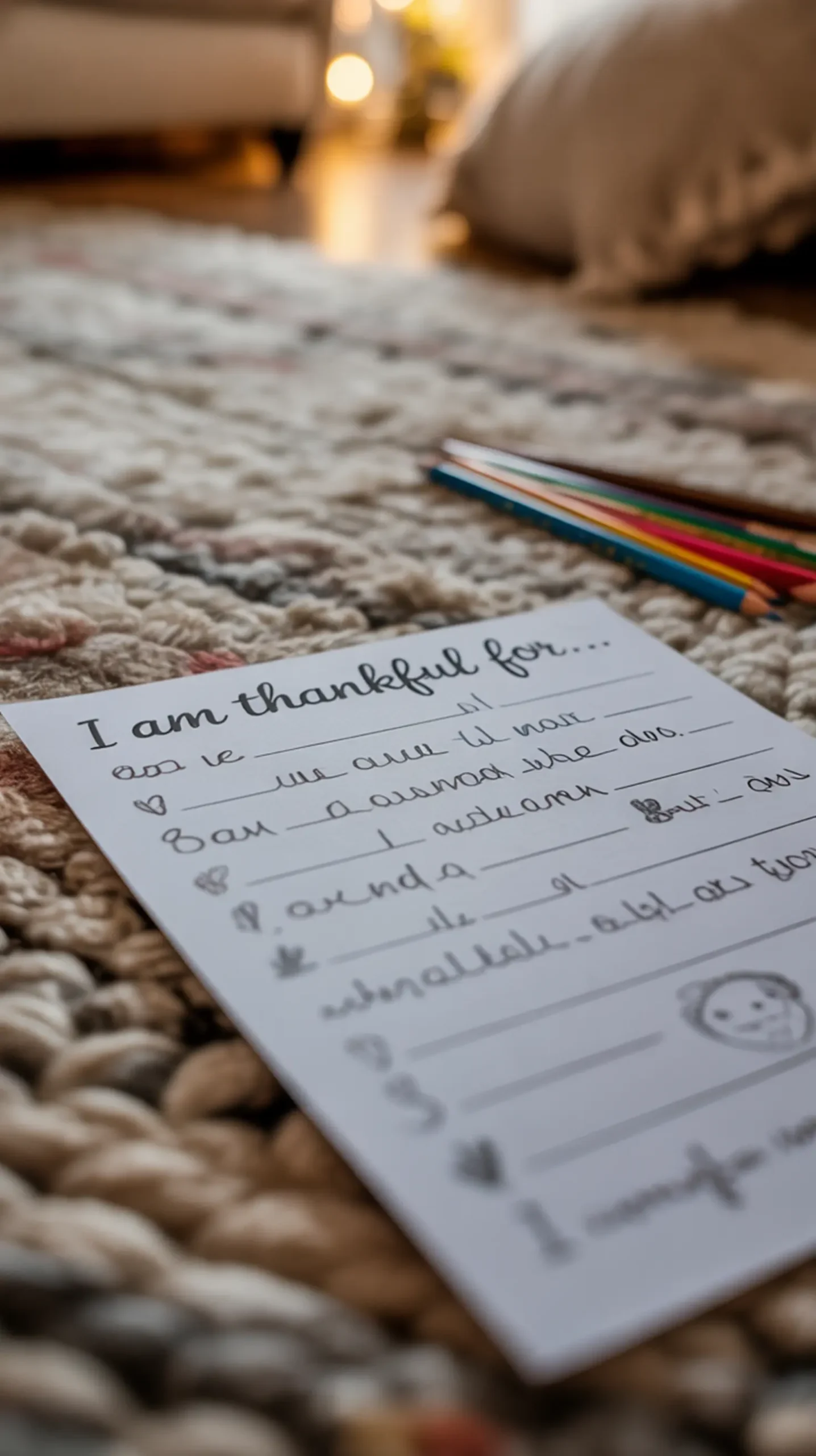 "25+ FREE Thanksgiving Printables for Kids (Easy Crafts, Placemats & Activities)" 15 For 15 8230 8221 8220 am i h2 sheet prompt thankful writing