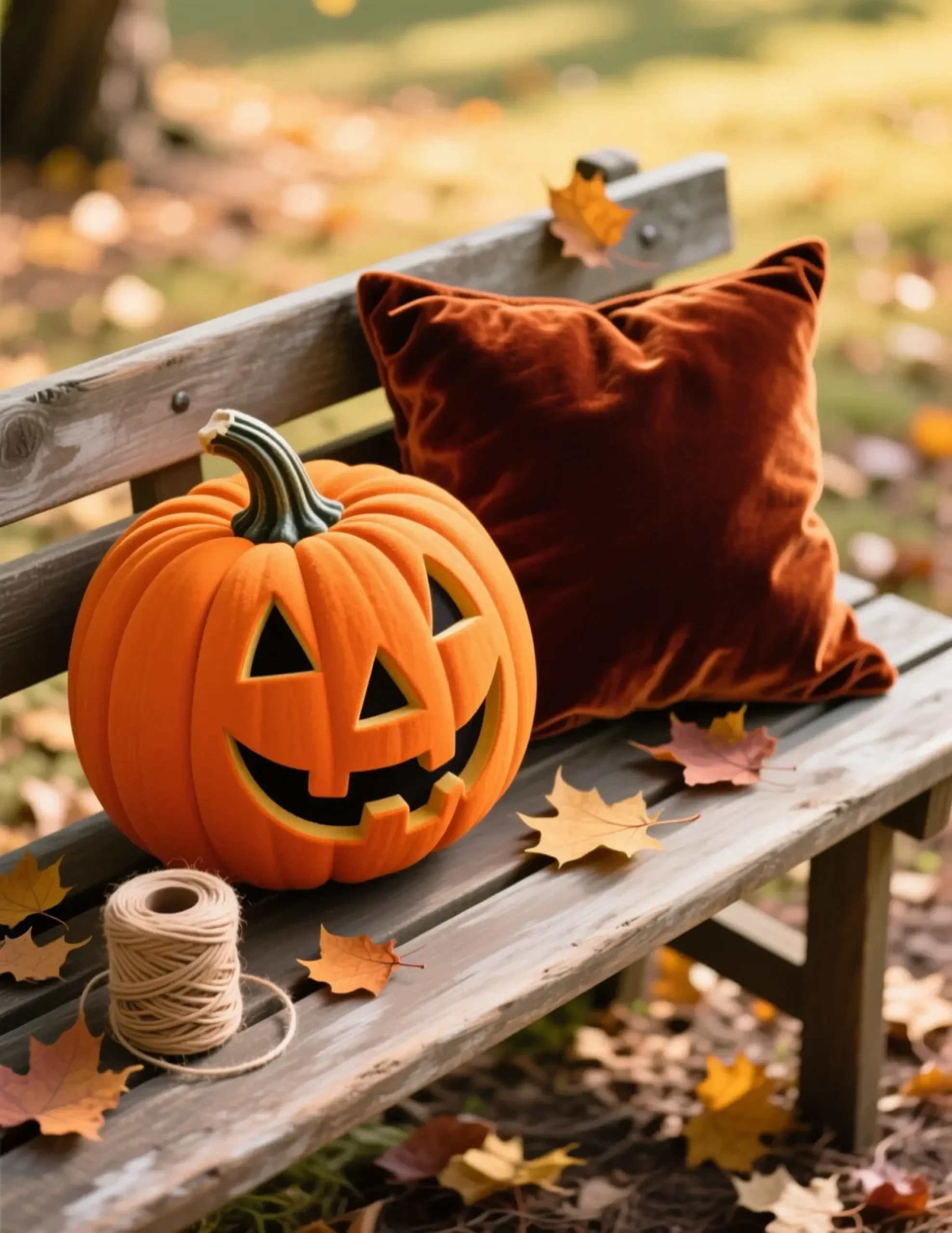 "5 Things to Put Away (And 5 to Add) When Decorating for Thanksgiving" 2 Sienna burnt orange by a shots of p side and one pillow image bright pumpkin rich 2 colored