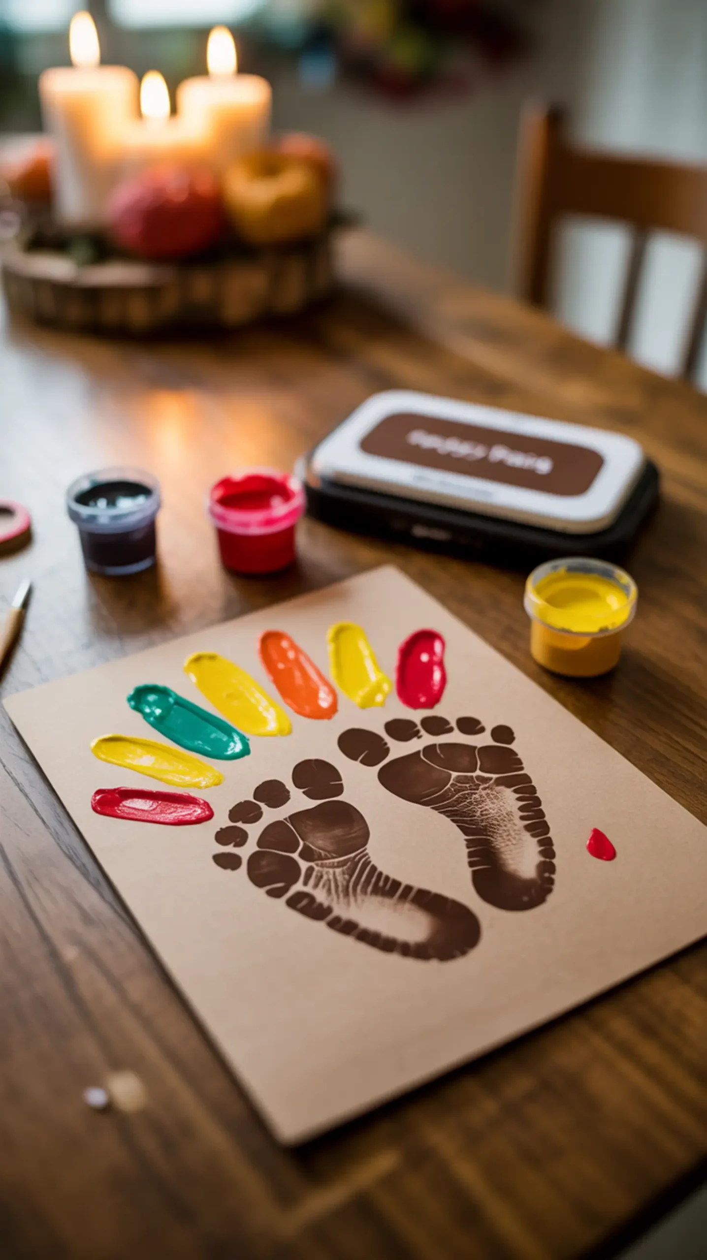 "9 Easy 'My First Thanksgiving' Crafts for Babies & One-Year-Olds" 2 First h2 turkey 2 my footprint