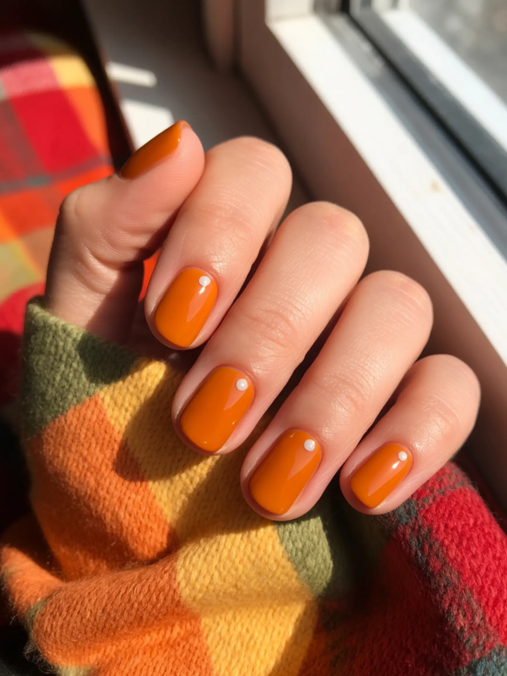 "15 Adorable Pumpkin Pie Nail Designs for Fall" 2 White mimicking hand orange with showing a whipped of each near p small dollop dot simple featuring the solid all cream nail image pumpkin cuticle 2 nails painted