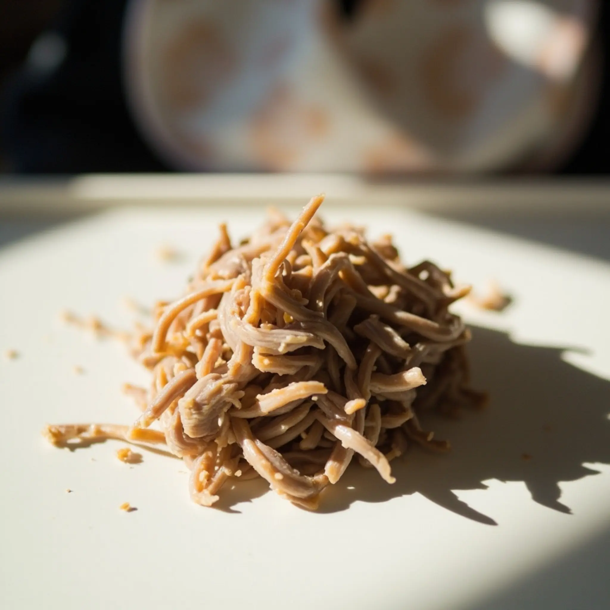 Hands showing baby finely on a up of moist s p small tray grab shredded 8217 close turkey high chair image little for easy pile 2 to