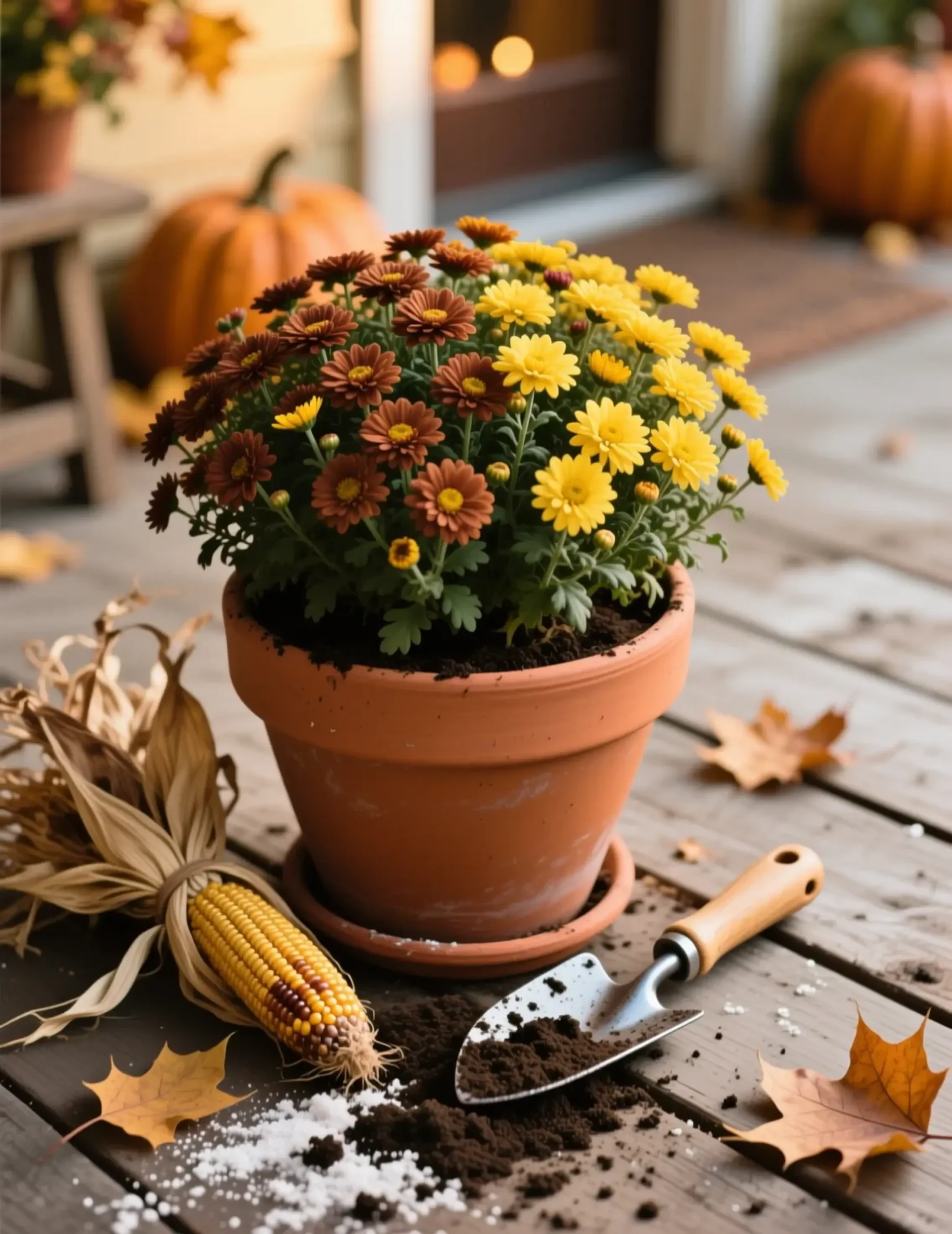 Stalks planters corn h2 2 038 mum rustic