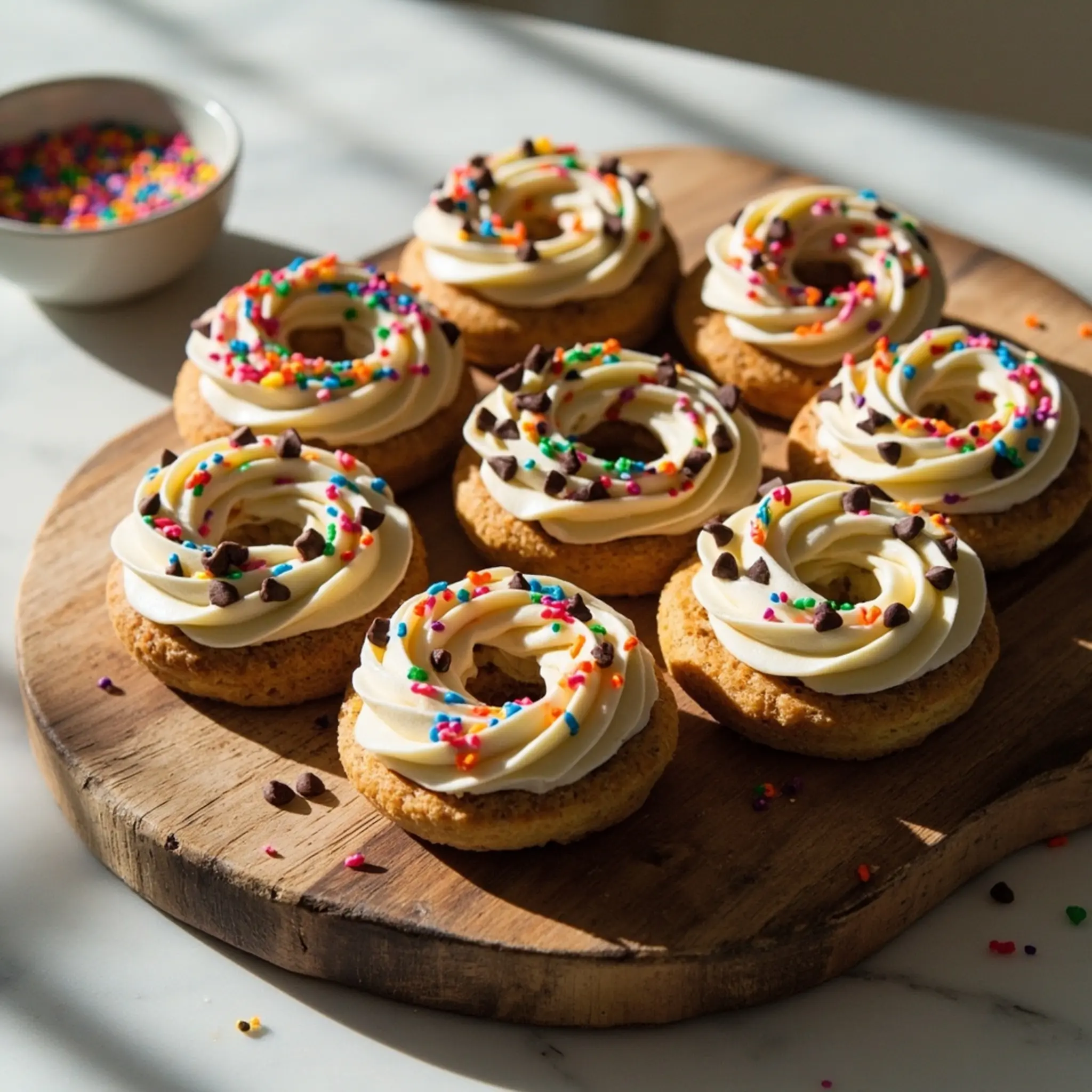 Board flat several lay different on a showcasing of decorated p apple slices combinations colorful image wooden 2 topping