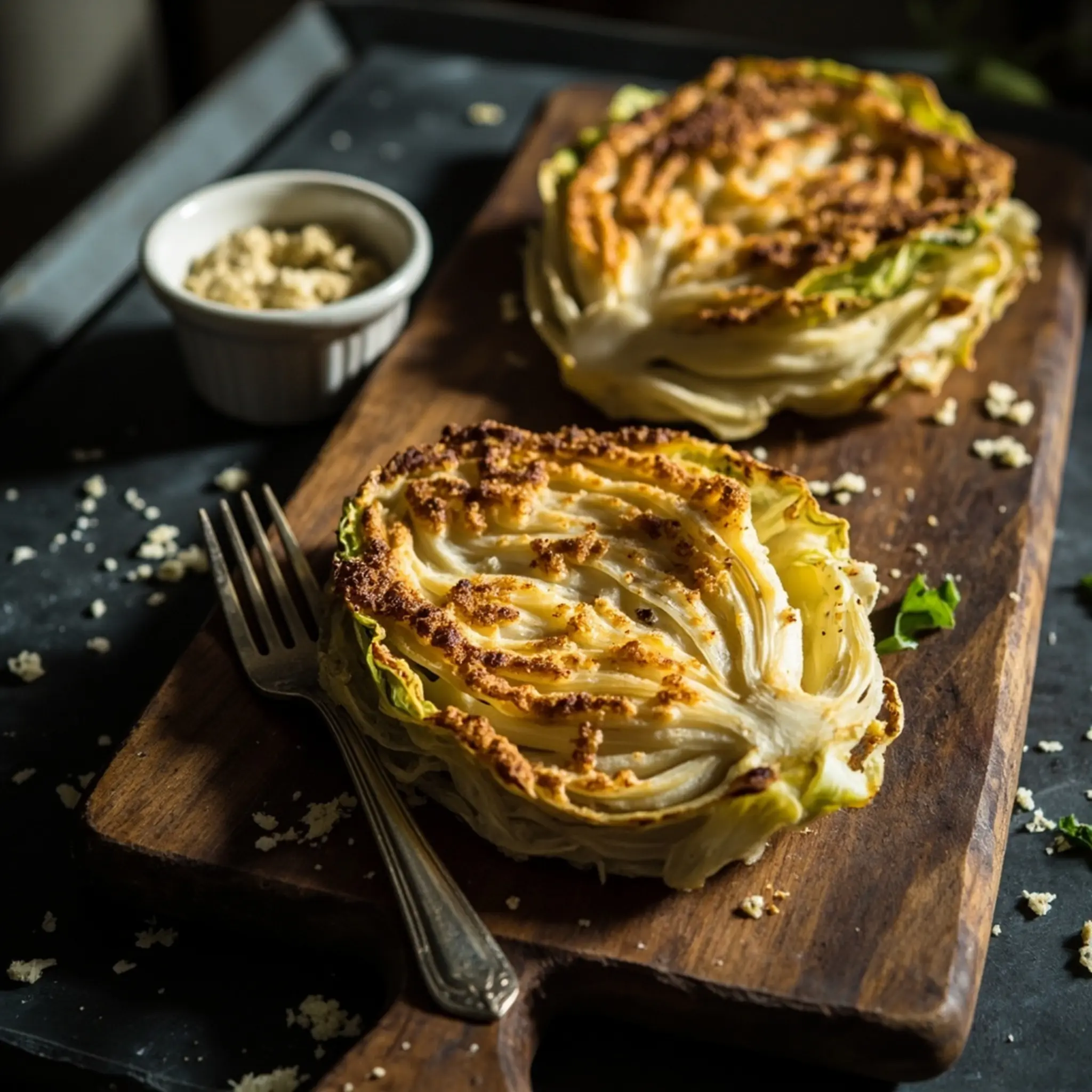 Steaks 8221 8220 roasted parmesan h3 crusted 2 cabbage
