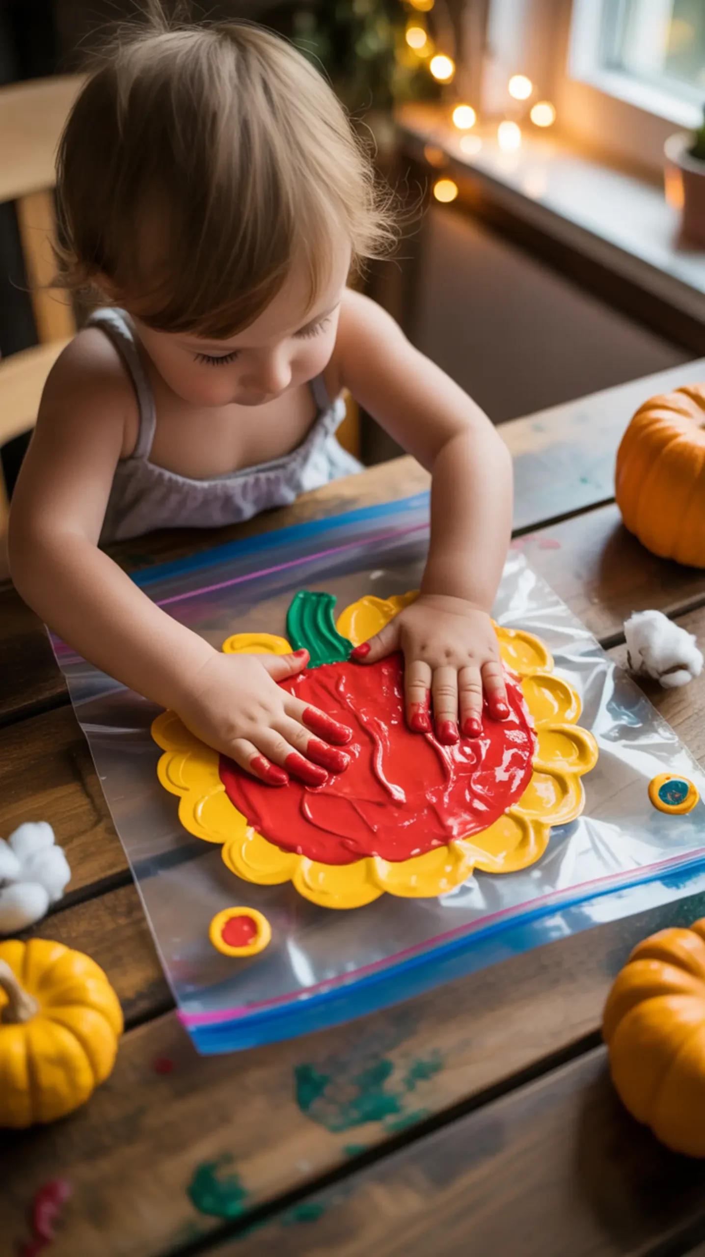 Pumpkin free pie painting mess h2 2 finger