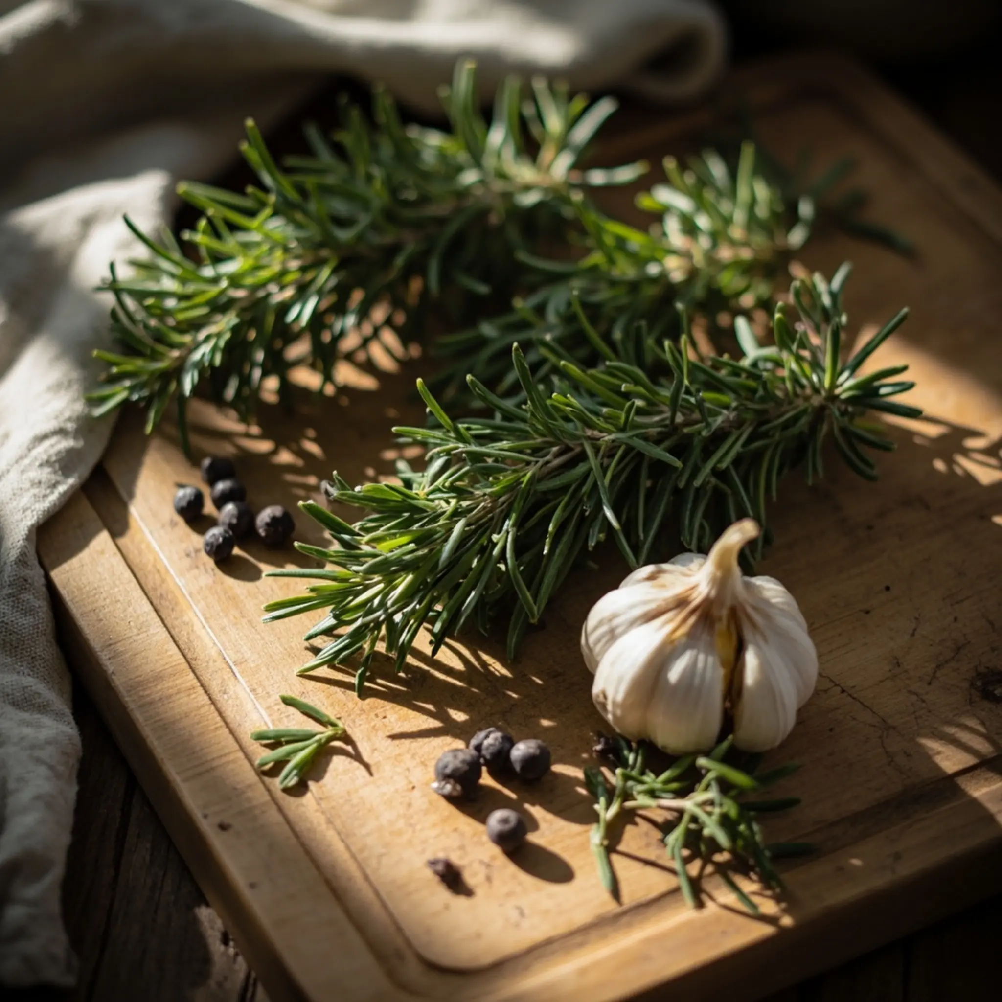 "The Easiest Turkey Brine Recipes for a Juicy Bird Every Time" 3 Board peppercorns head ingredients on a of p small the and image rustic cutting wooden rosemary halved pile 3 garlic thyme