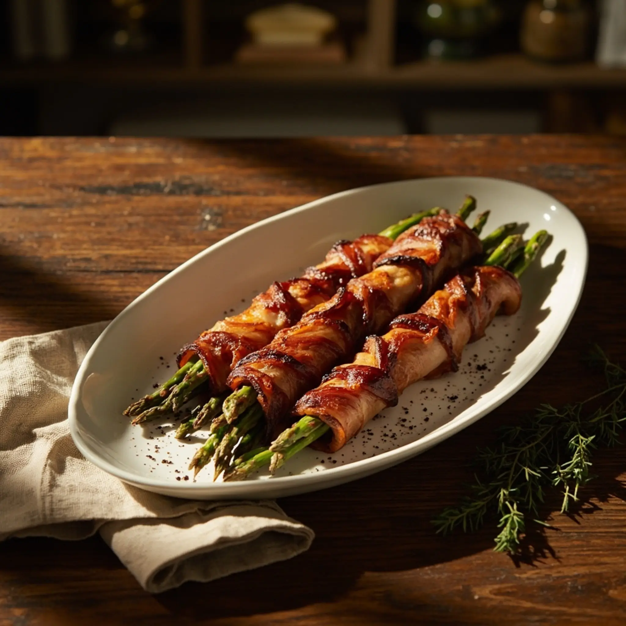 "The Ultimate Keto Thanksgiving Menu: 15 Recipes to Stay on Track" 3 Bundles bacon wrapped h3 asparagus 3