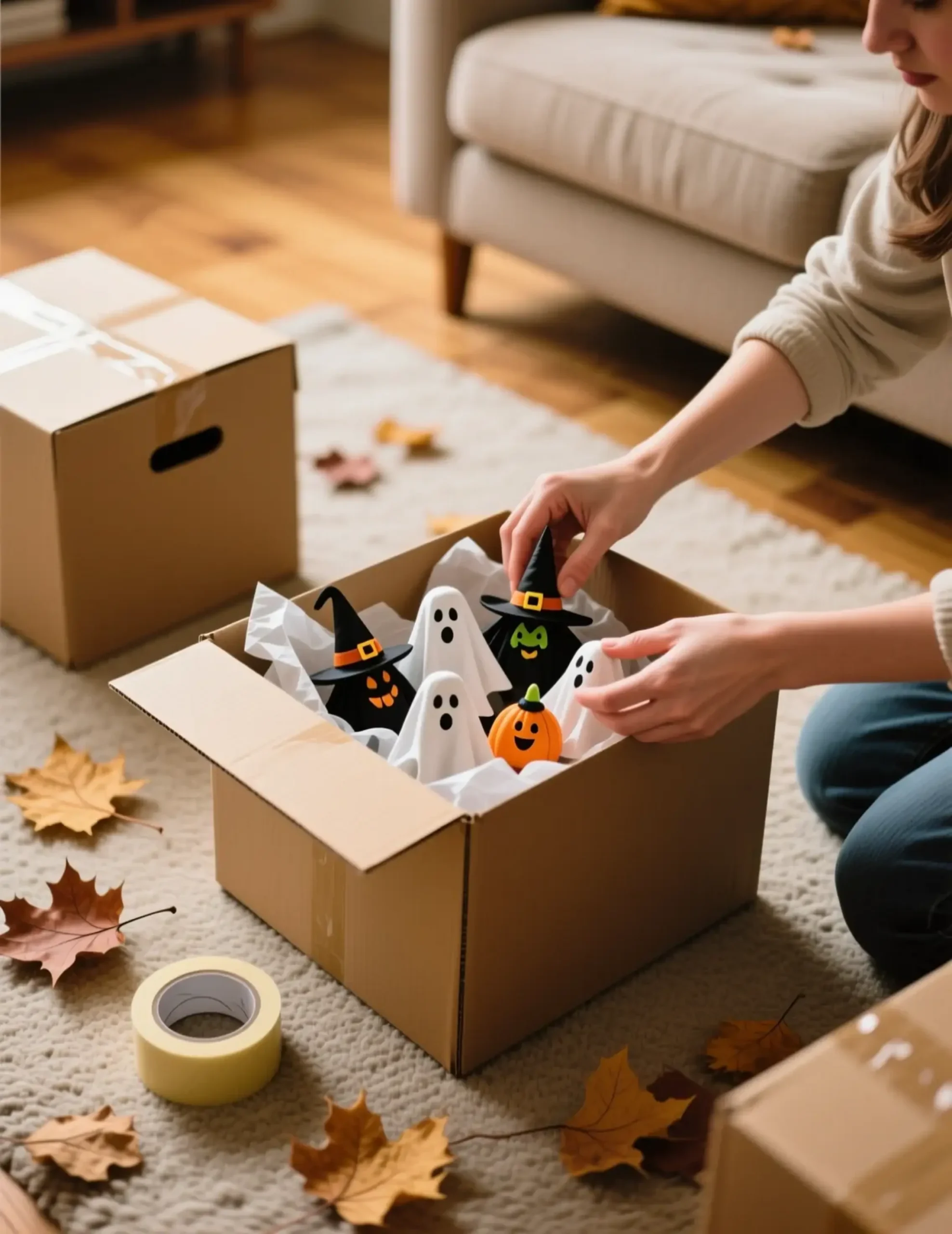 "5 Things to Put Away (And 5 to Add) When Decorating for Thanksgiving" 3 Shot being a and box neatly decorative away of in ghosts cheerful 3 p witches packed image