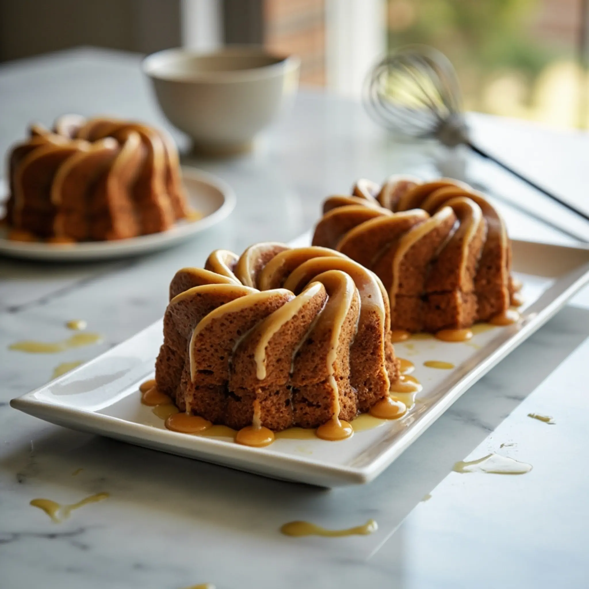 Maple mini pumpkin h3 bundt glaze 3 cakes with