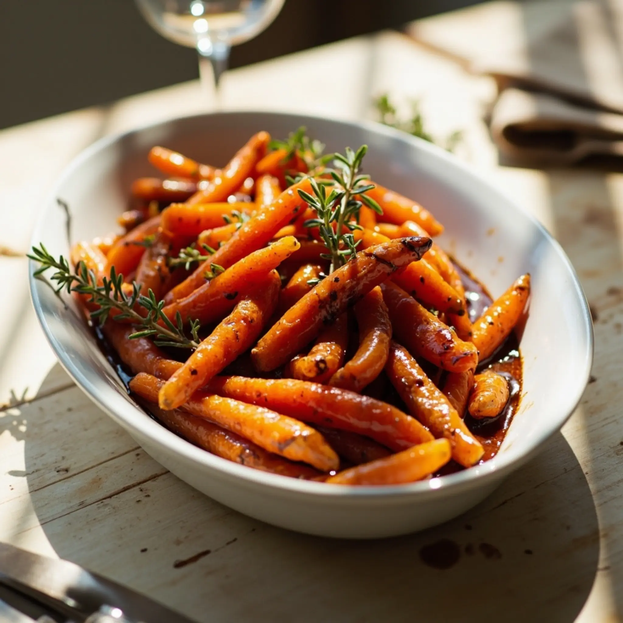 Carrots honey h3 balsamic 3 glazed