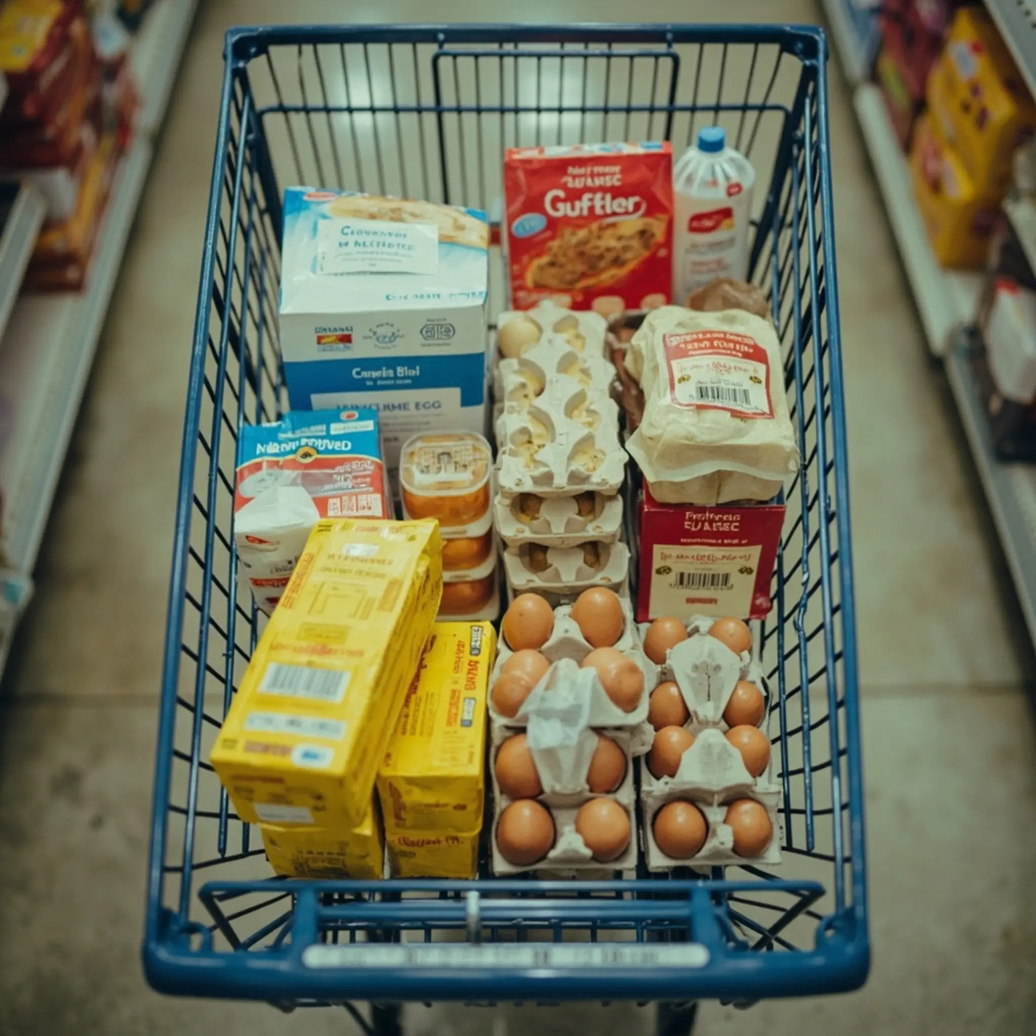 "10 Genius Ways to Save Money on Your Thanksgiving Groceries This Year" 4 Shopping filled brand from recognizable grocer a cart products 4 discount p with image store